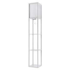 8089/1F COMFI LN26 459 белый, дерево/текстиль Торшер Е27 1*60W 220V PRACTIC